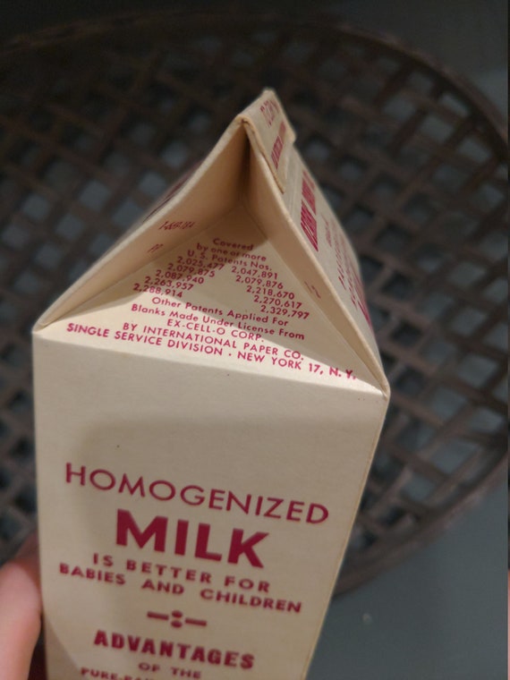 NOS 1940's Ozark Dairy Company Milk Carton or Container Grade
