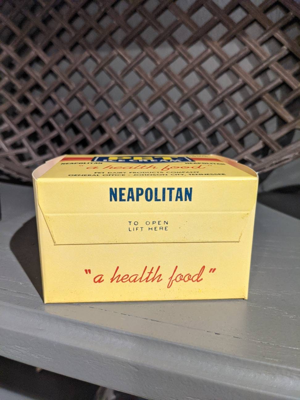 1950's Pet Ice Cream Neapolitan Box 1 Pint Lot of 1 Etsy
