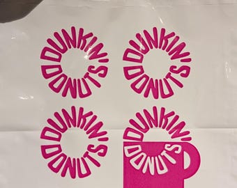 Original 1960s Dunkin Donuts Plastic Litter Bag Old & Original