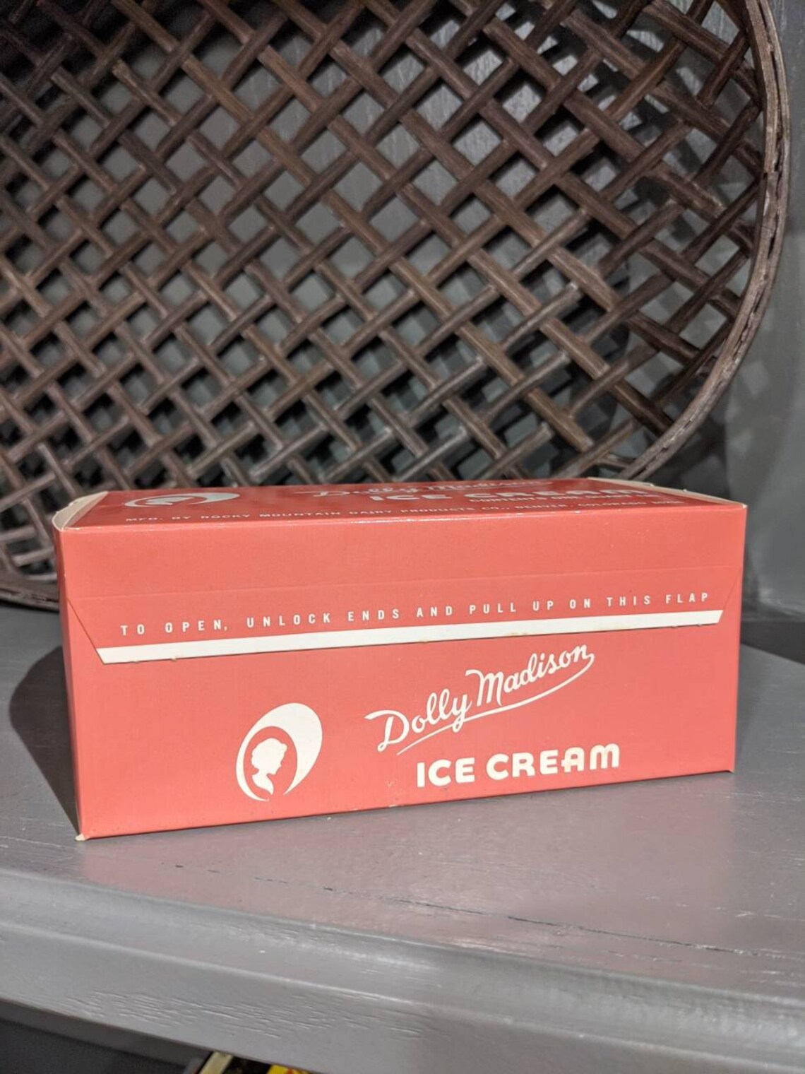 Large NOS 1970's Dolly Madison Ice Cream Quart Container Etsy