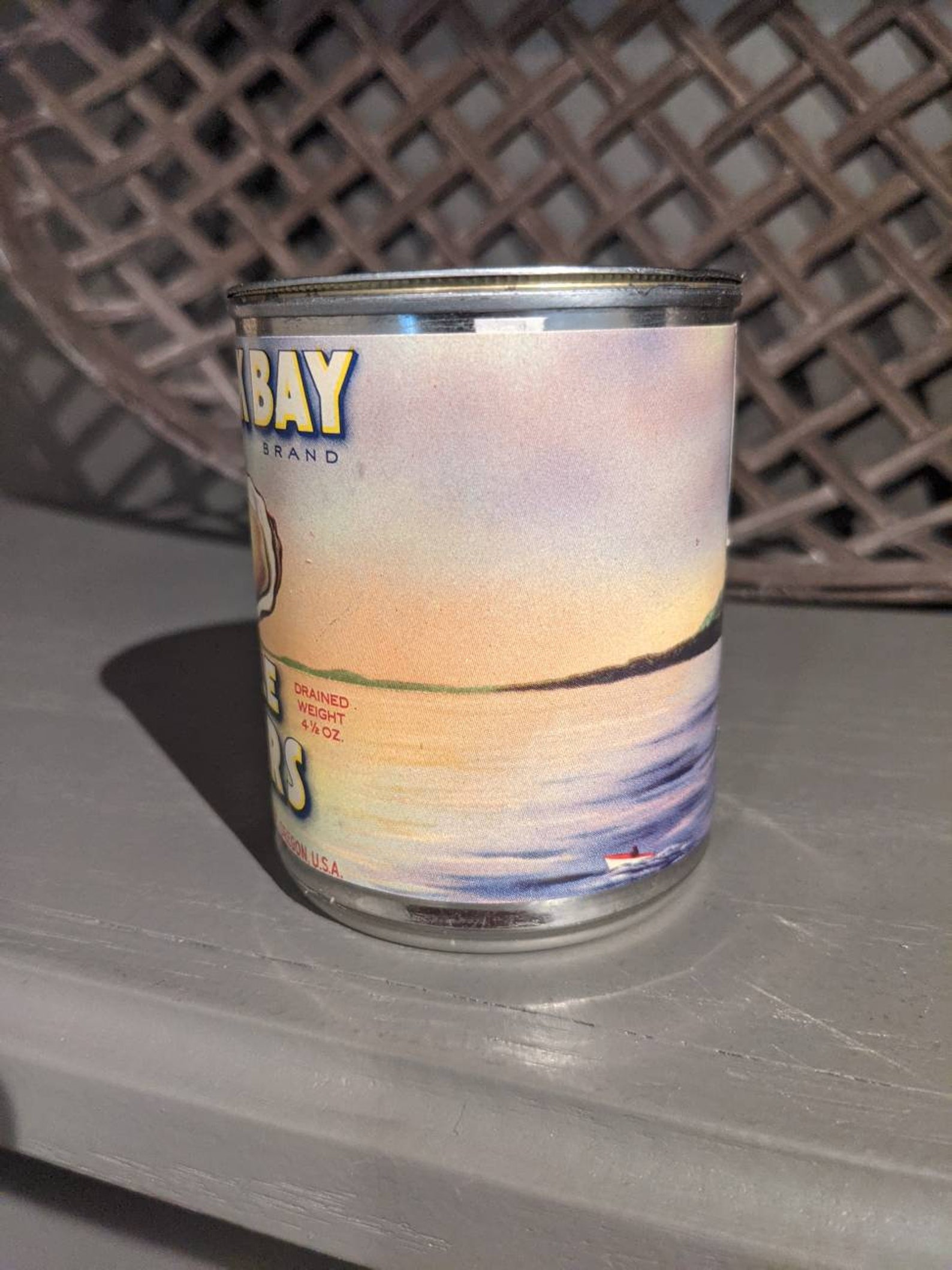 1950's Tillamook Whole Oysters Can Old Label on New Can Etsy