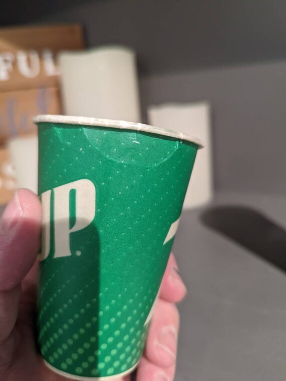 Lot of 3: NOS 1970's 7up Un Cola Sample Cup - Sweetheart Brand