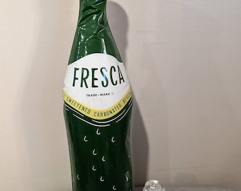 Original 1960's Fresca Soda Fountain Sign- Old & Original Cardboard Sign - Coca-Cola