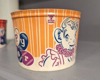 1950's ボーデン エルシー ビンテージ 貯金箱 アドバタイジング ミルク 1950s/60's Happy Easter Borden's Cottage Cheese Container