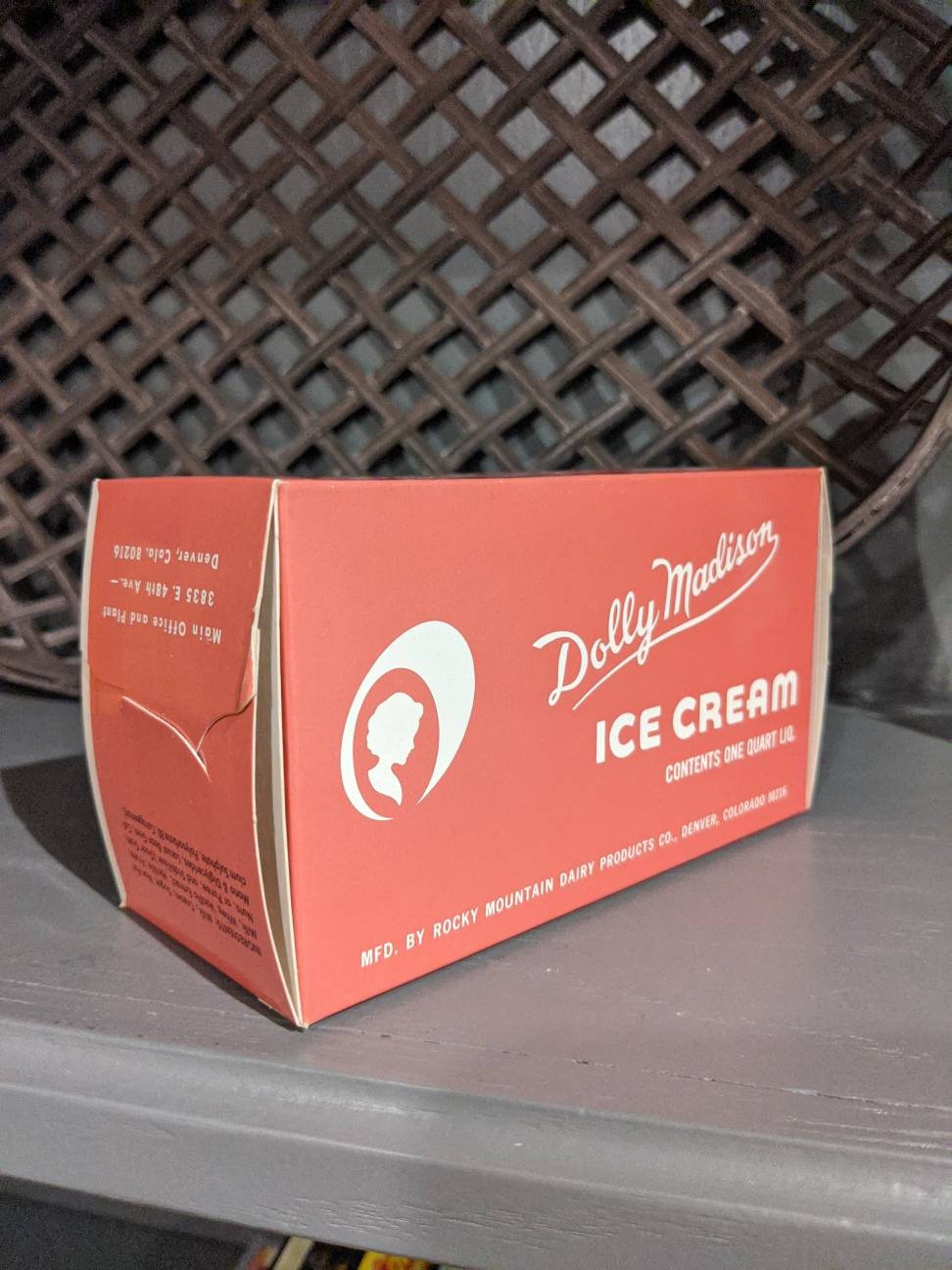 Large NOS 1970's Dolly Madison Ice Cream Quart Container Etsy