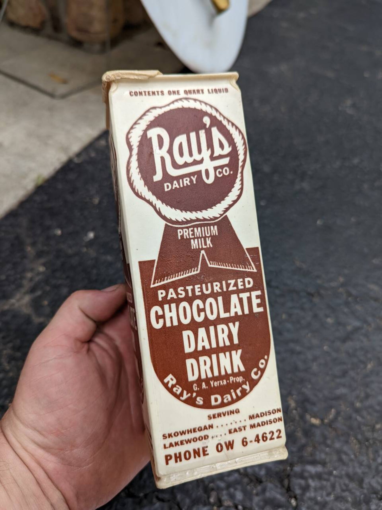 NOS 1950's Ray's Dairy Co Chocolate Milk Quart Etsy
