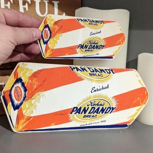NOS 1940's Kohn's Pan Dandy Bread Die Cut Sticker - Choice of two sizes