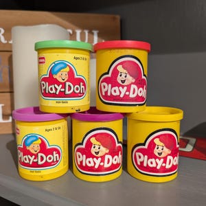 Play Doh Soft Old Kenner Play-Doh Cans
