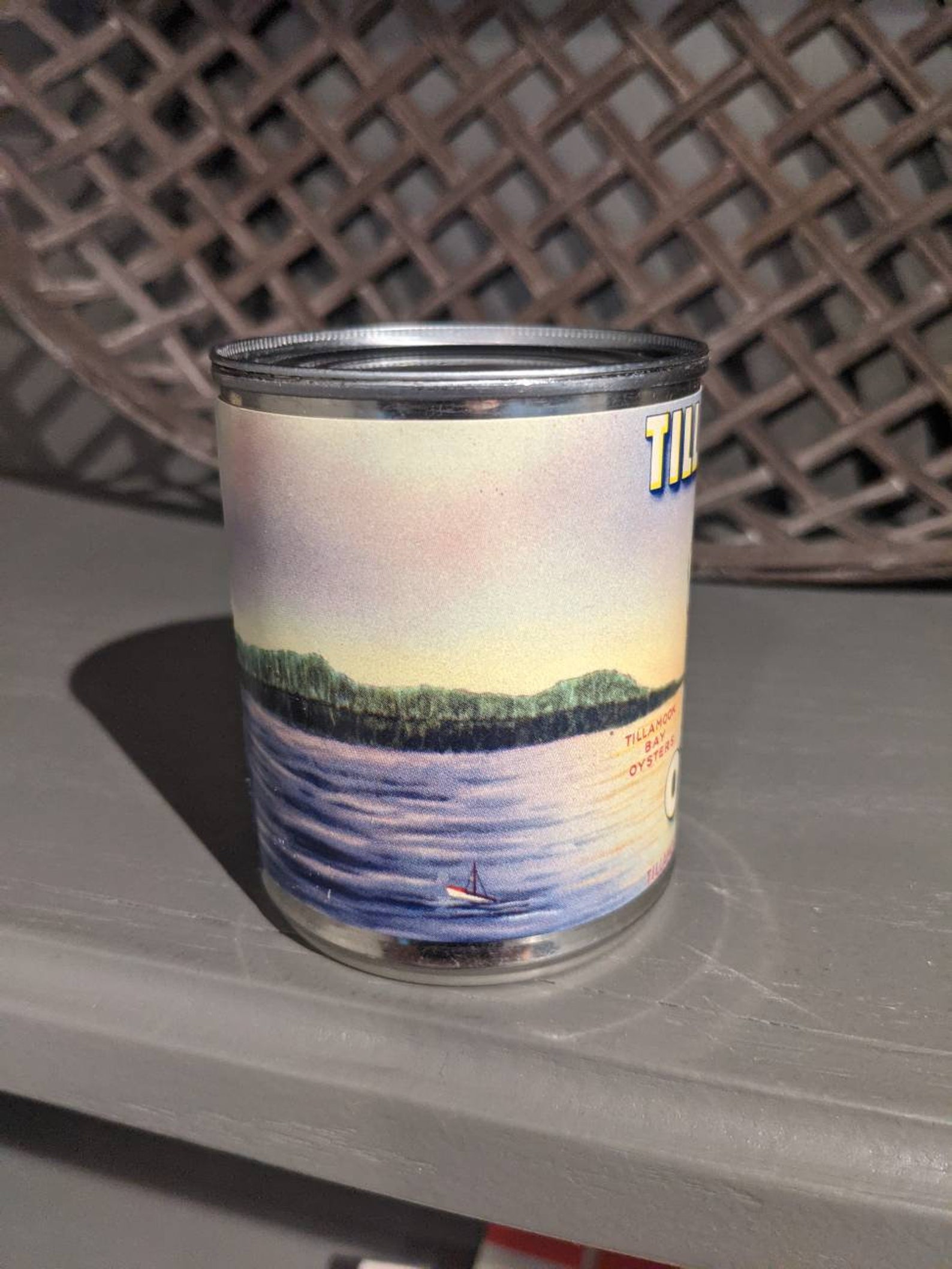 1950's Tillamook Whole Oysters Can Old Label on New Can Etsy