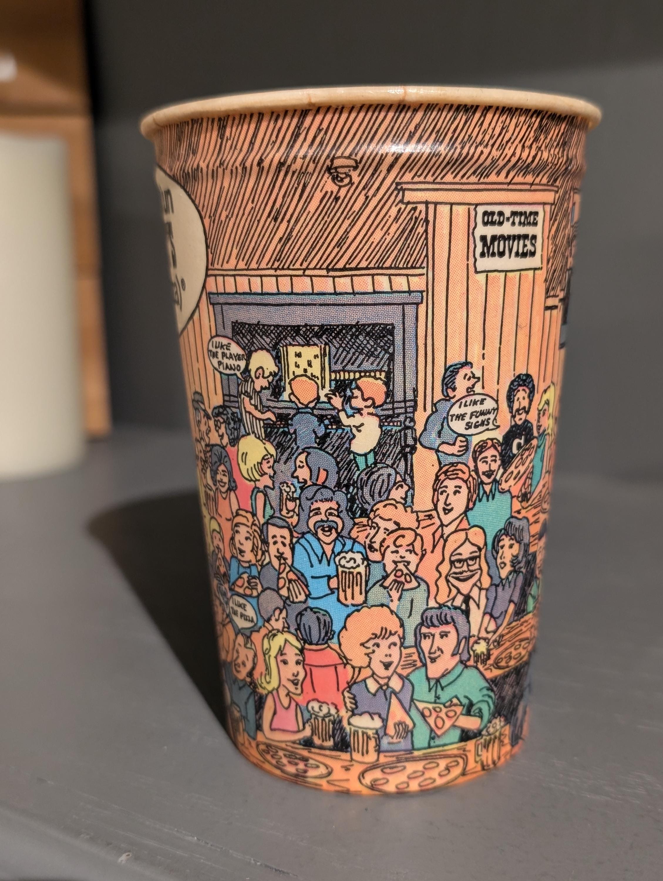 1960s 70s Shakey's Pizza Parlor Soda Drink Cup Old