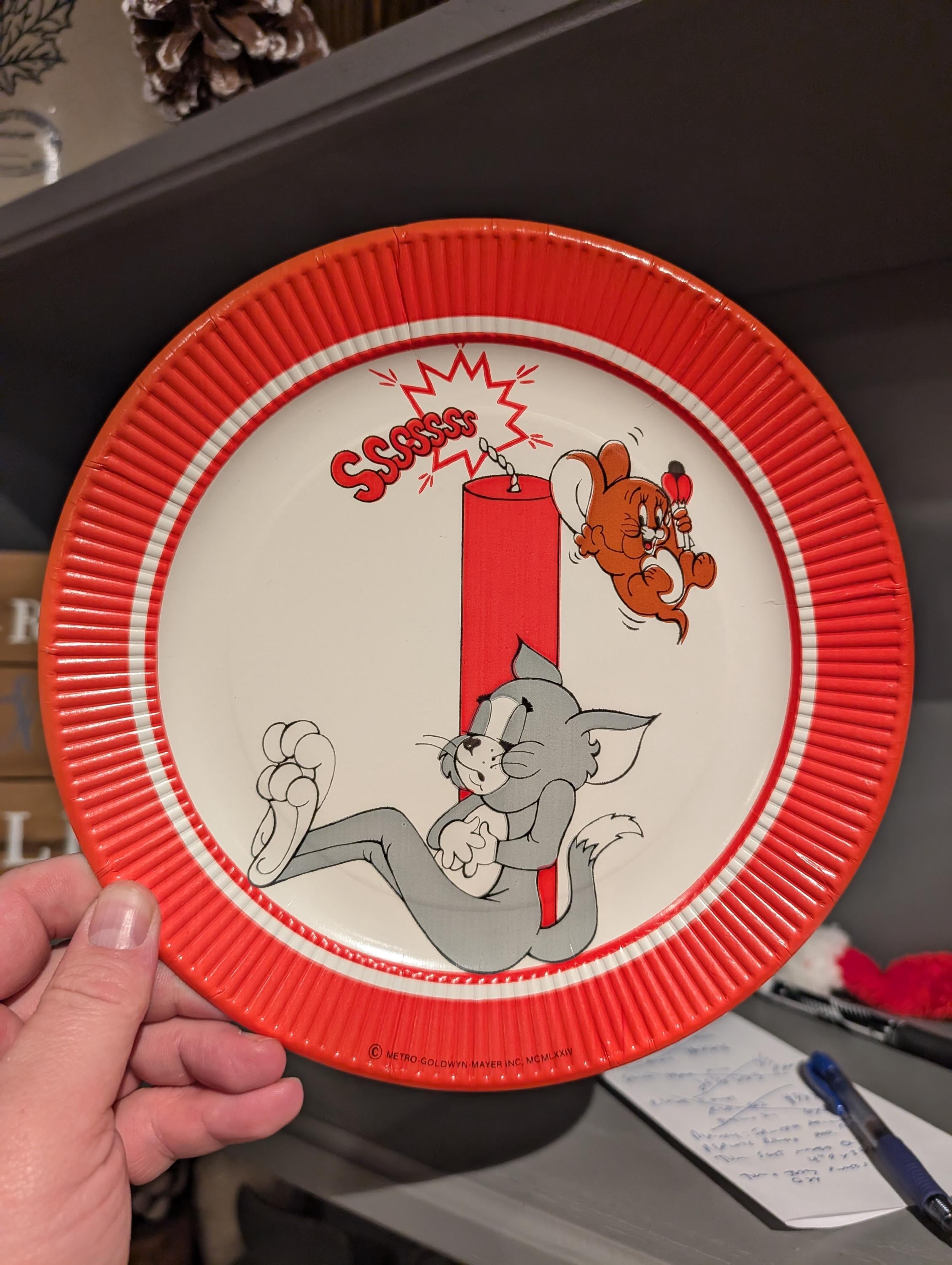 TOM & JERRY 24cm皿 Tom Jerry Plate - Etsy UK