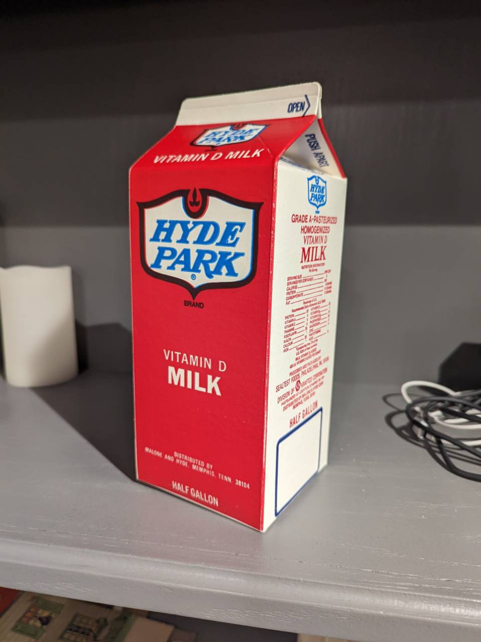 NOS 1980's Hyde Park Milk Waxed Milk Carton or Container Etsy Australia