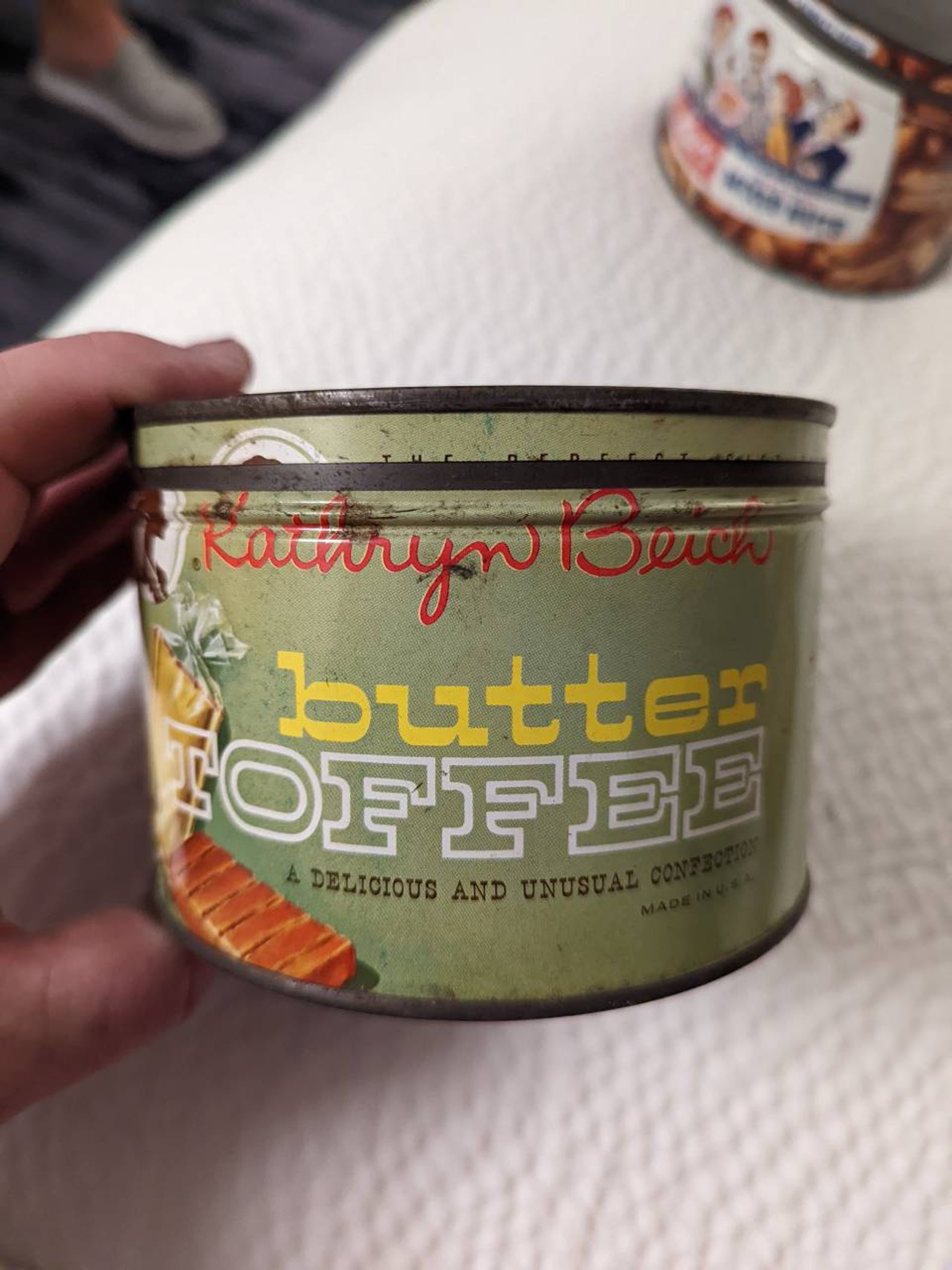 1960's Kathryn Beich Butter Toffee Candies Can Old & Etsy
