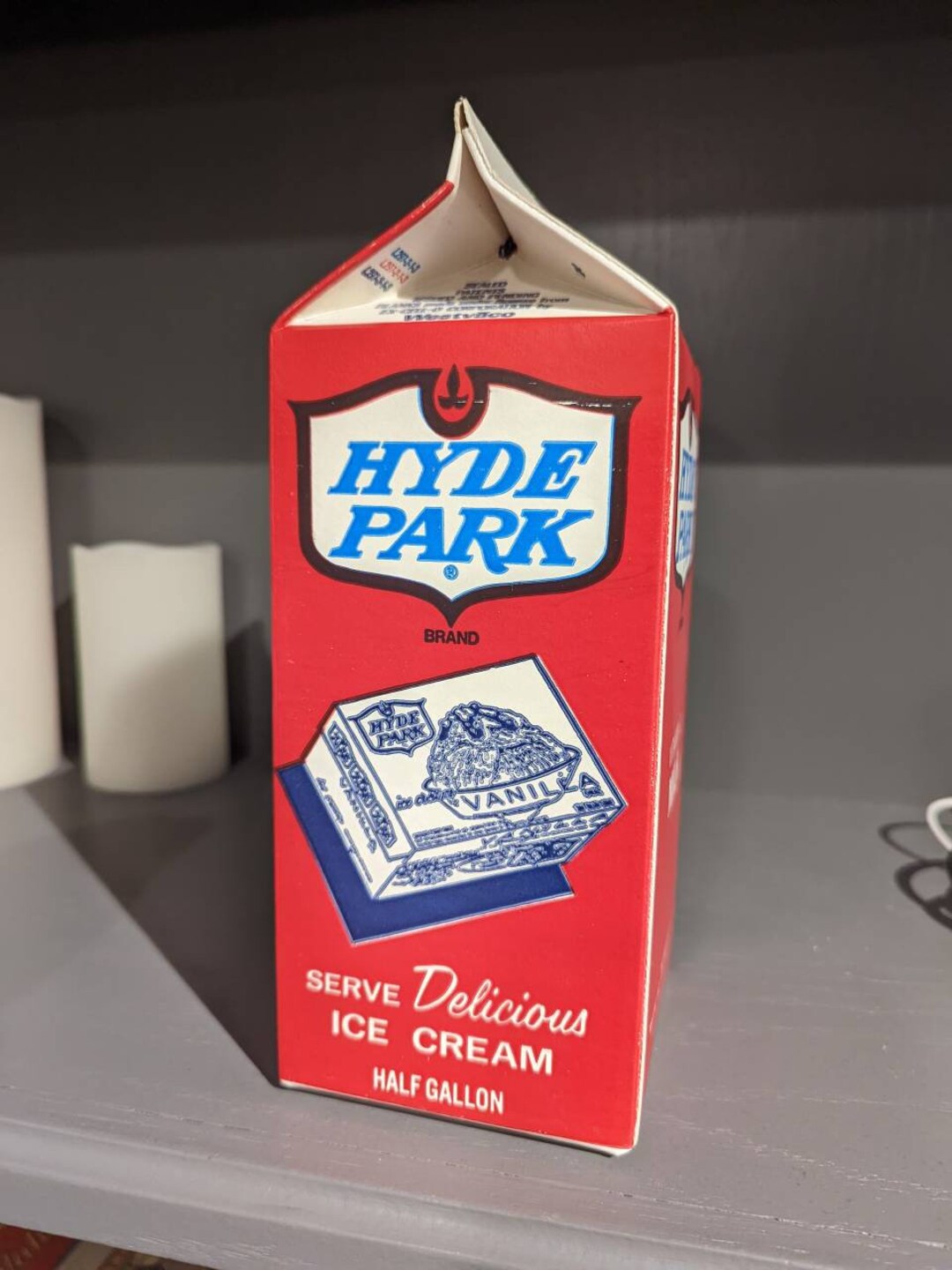 NOS 1980's Hyde Park Milk Waxed Milk Carton or Container Etsy
