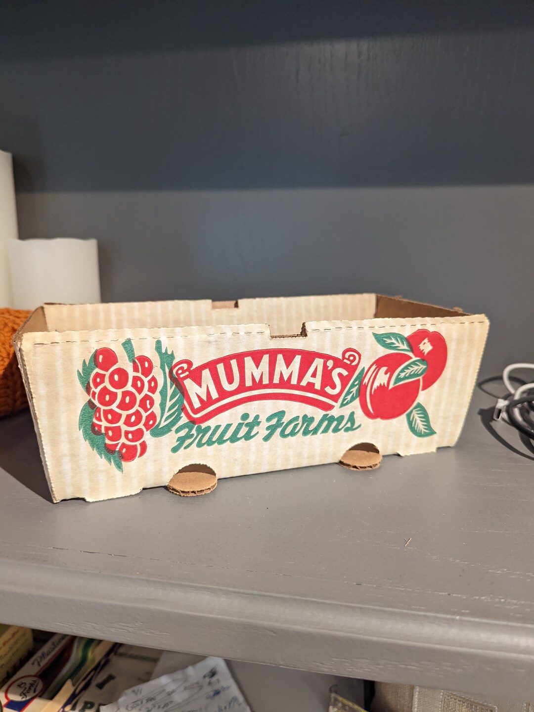 1960's Mumma's Fruit Farms Basket for Strawberries Vintage Dayton Ohio