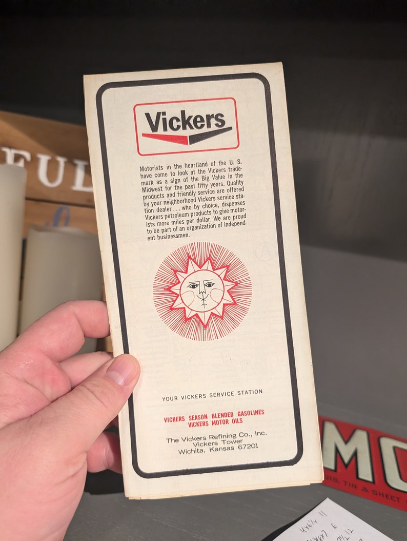 Vickers Fuel 1970's 1971 Vickers Oil Company Road Map of Iowa Old & Original - Etsy ...