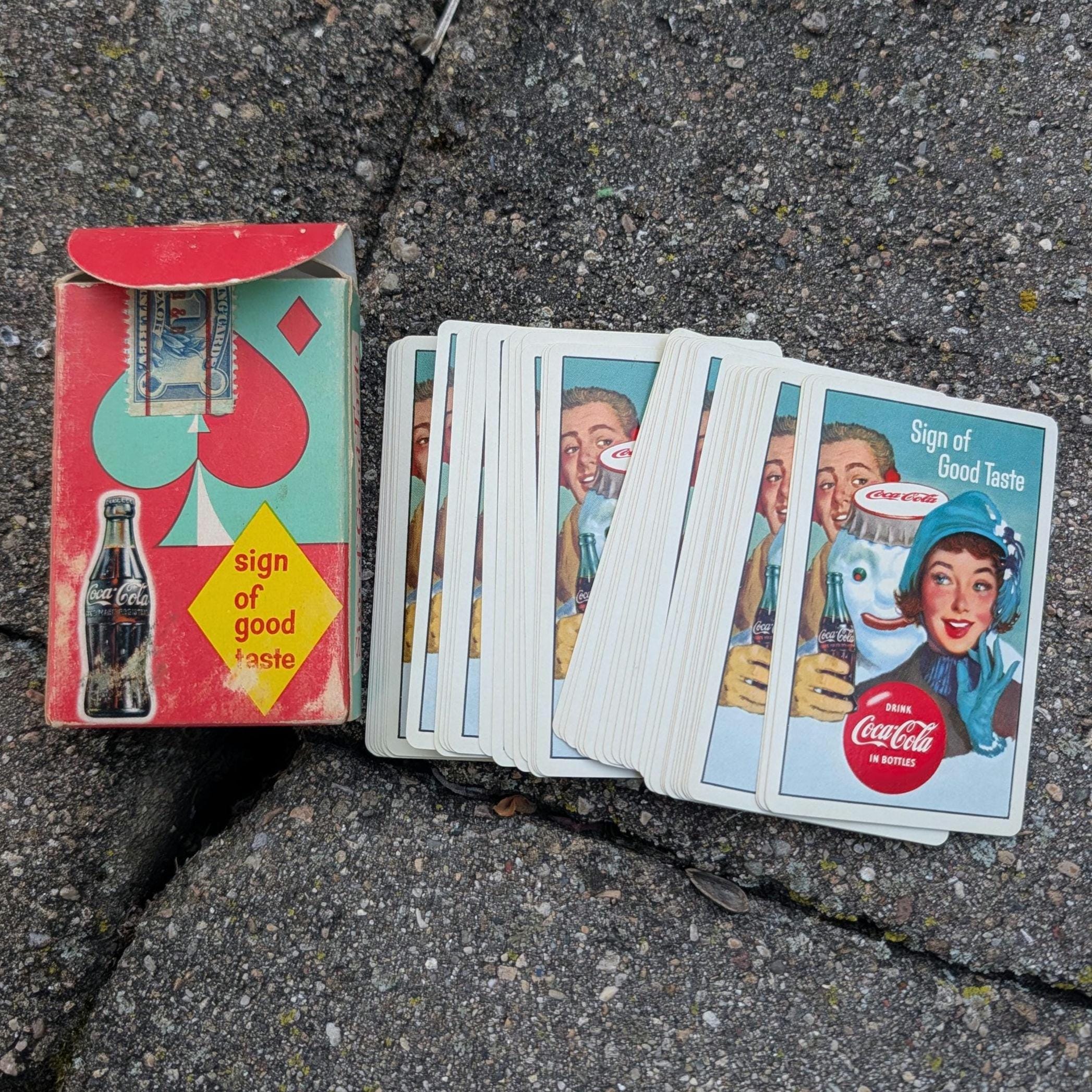 Coca Cola Playing Cards Rare - Etsy