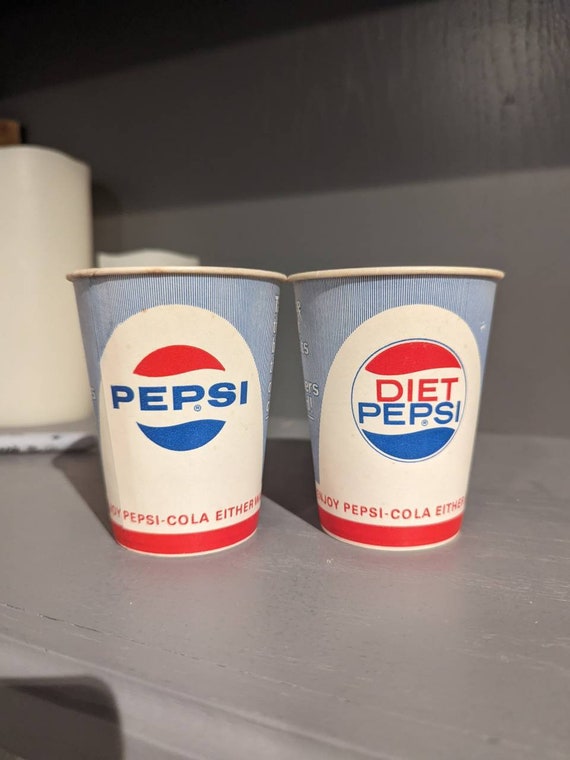 NOS 1960's Pepsi Cola Diet Pepsi Cup Dixie Brand Old & - Etsy