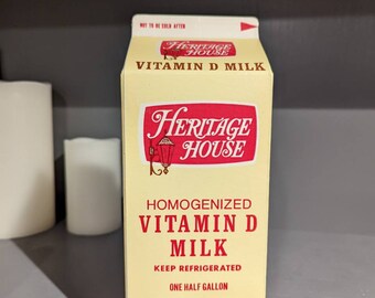 Half Gallon Milk Cartons Etsy
