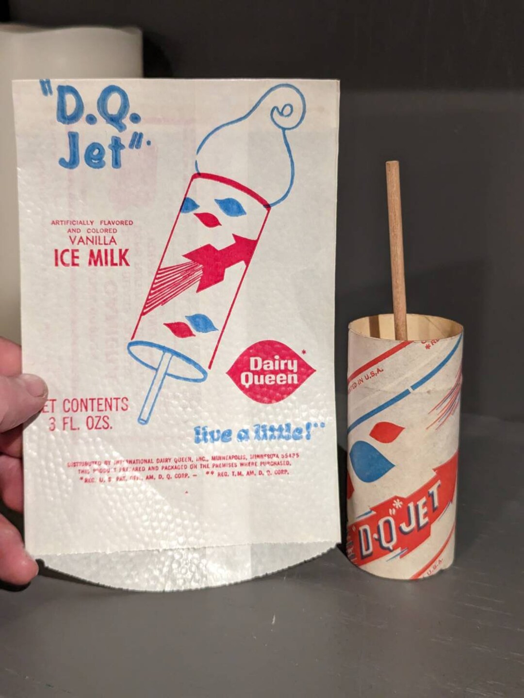 1960s Dairy Queen Ice Cream DQ Jet Old & Original Vintage NOS Etsy