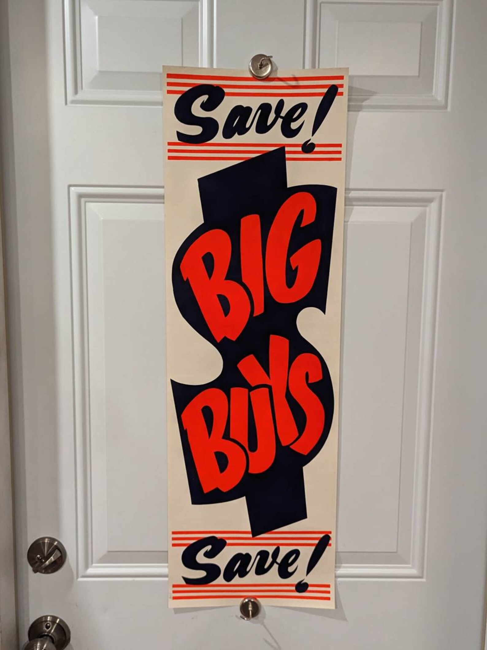 Original 1940s Save Big Buys Shop Sign Vintage Sign Poster Etsy