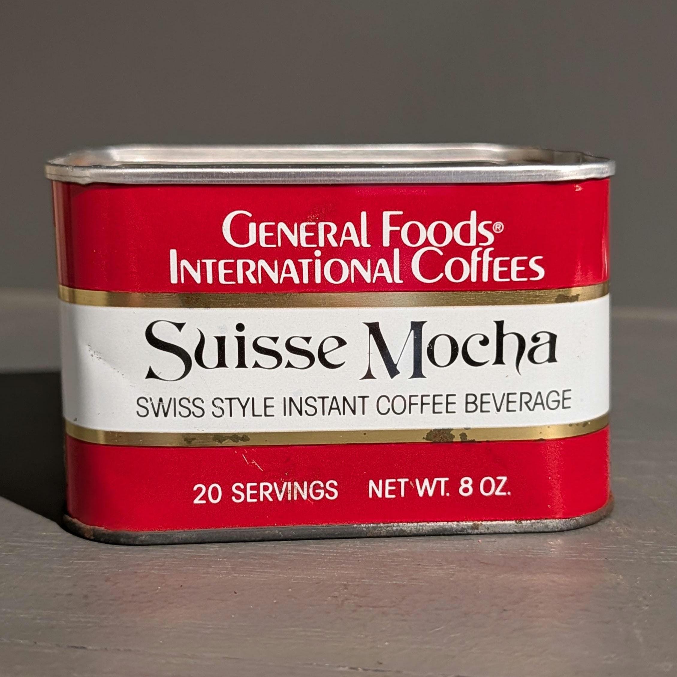 1980s General Foods International Coffee Can Suisse Mocha - Old
