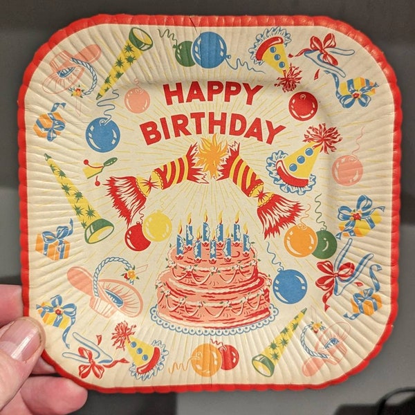 Happy Birthday Plate Etsy