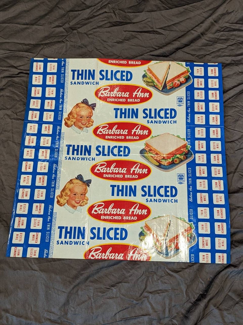 1940's-60's Vintage Bread Wrappers- Display Loaf - Bakery - Old ...