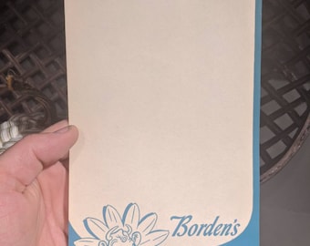 1940's Borden's Milk Ice Cream Summer Specials Menu Sheet Stationary - NOS