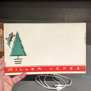 Original 40er Jahre Weihnachtsbaum Holly Blankoschild Malerkarte Weihnachtsgeschenk Urlaub Shop Display Schild