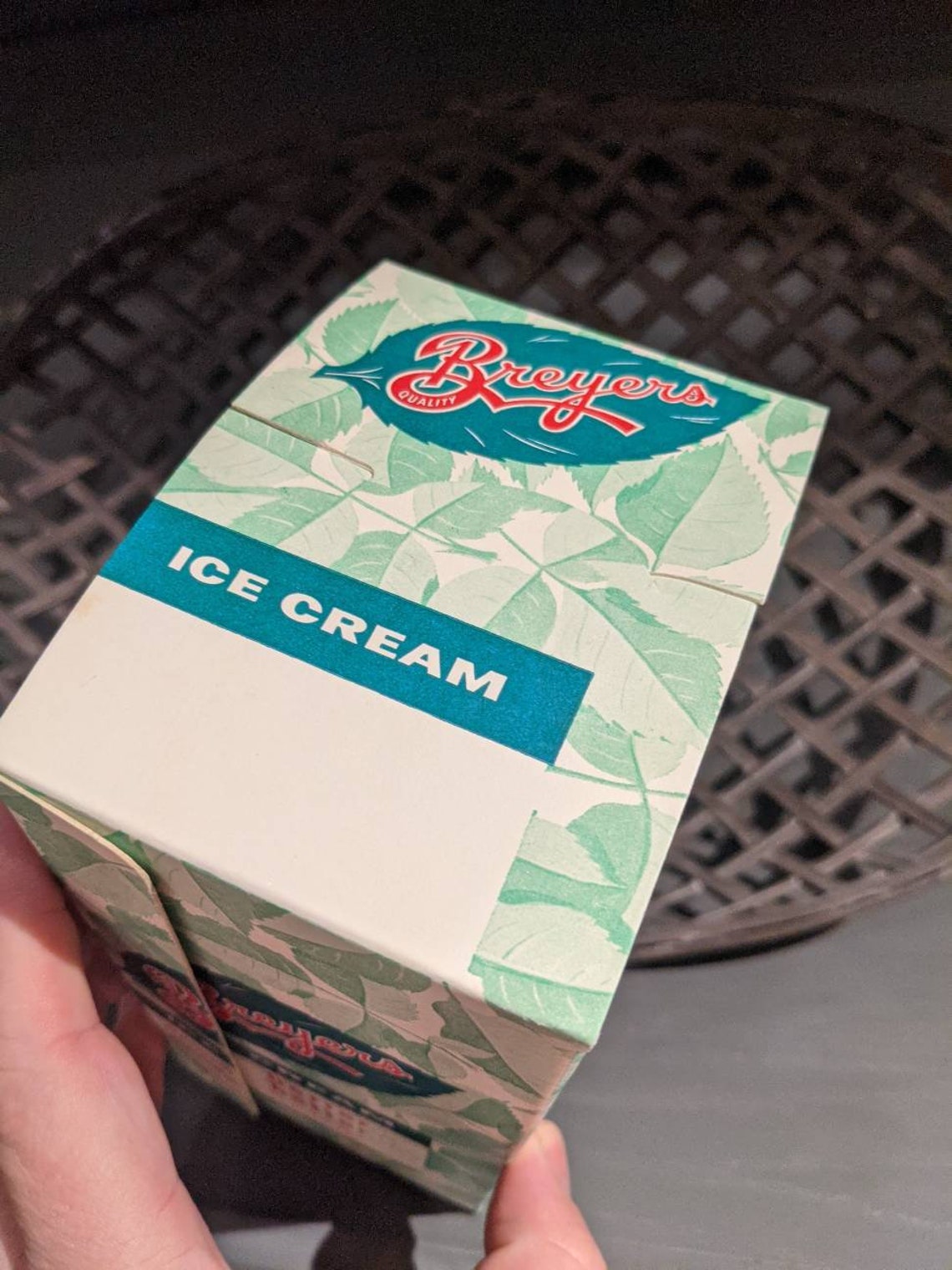 NOS 1950's Breyers Ice Cream Container Green Guy Half Etsy