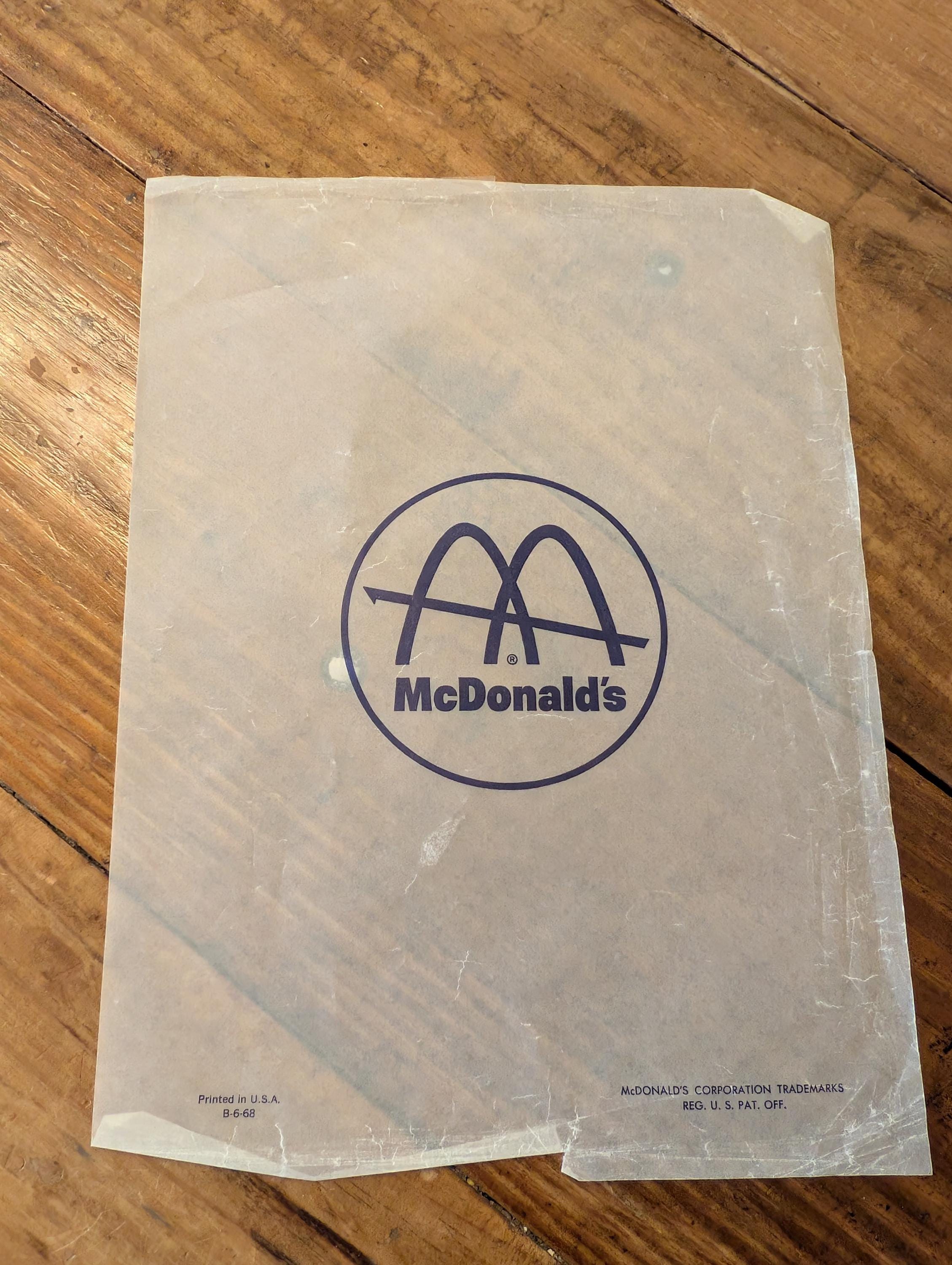 60s Mcdonald's Ephemera SET Old & Original Vintage Includes