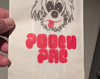 NOS Old & Original 1980s 90s Pooch Pac Doggie Bag - Vintage