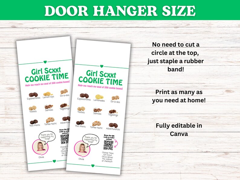 Editable Scout Cookie Flyer 2026 With QR Code for ABC & LBB Cookies ...