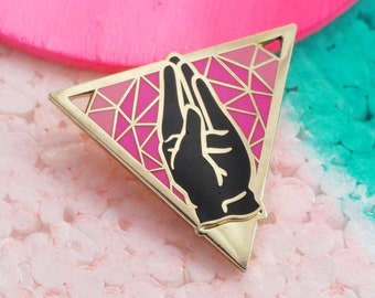 Queer Fist pin | hard enamel, queer liberation, trans pride, queer jewelry, nonbinary pin, queer owned shops, homoerotism, lesbian jewelry