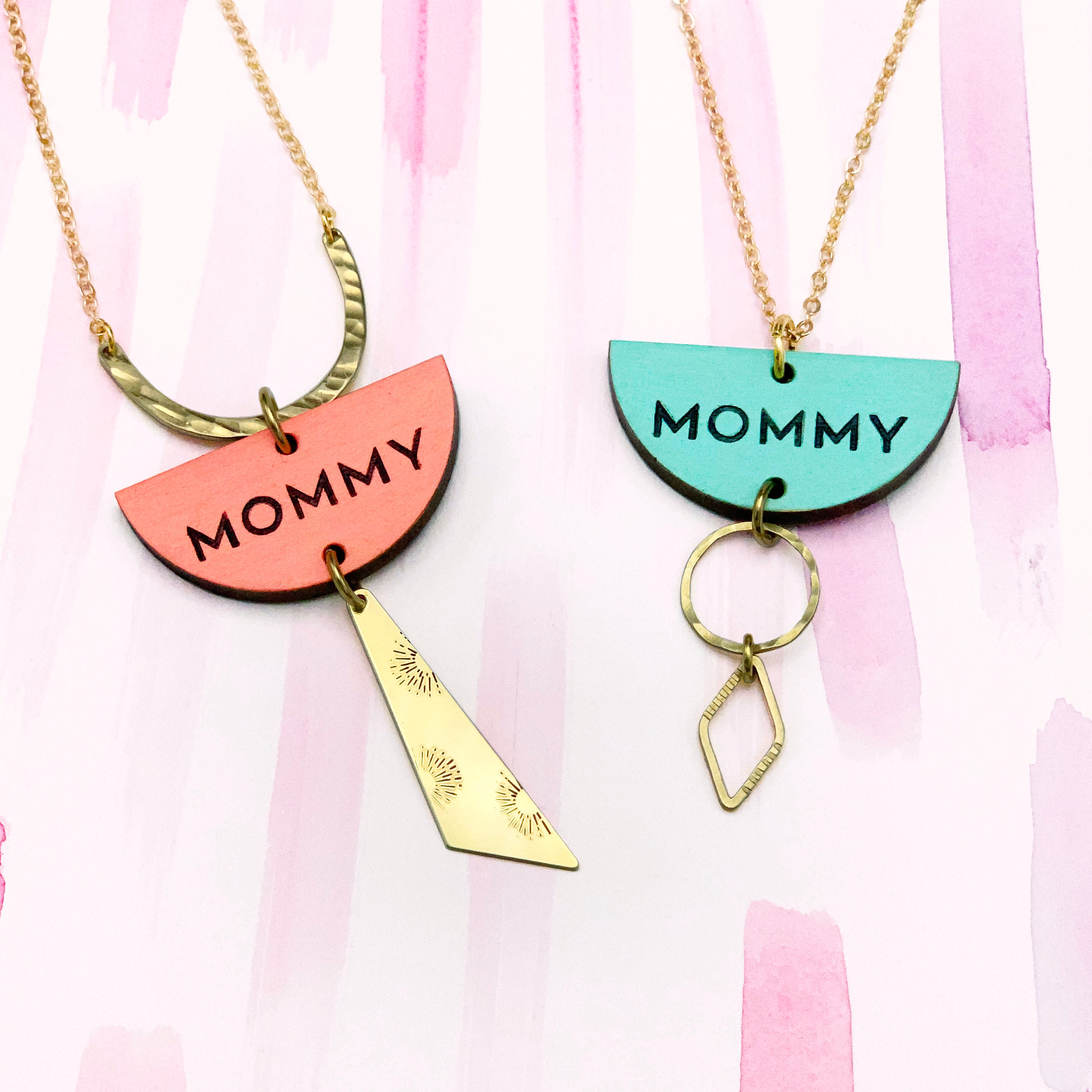 MOMMY Necklace Mix & Match Color and Style - Etsy