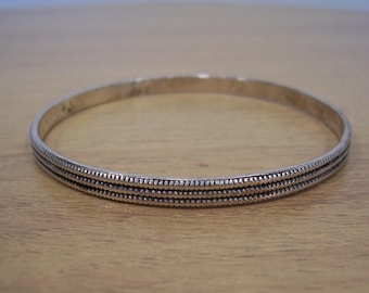 Vintage Sterling Silver Bangle Bracelet