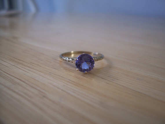 Vintage Natural Tanzanite Ring in 14kt White Gold - image 2