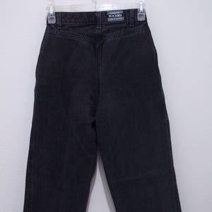 Vintage ROCKY MOUNTAIN Jeans Womens Actual 25X35 High Waist Black ROCKIES #1629