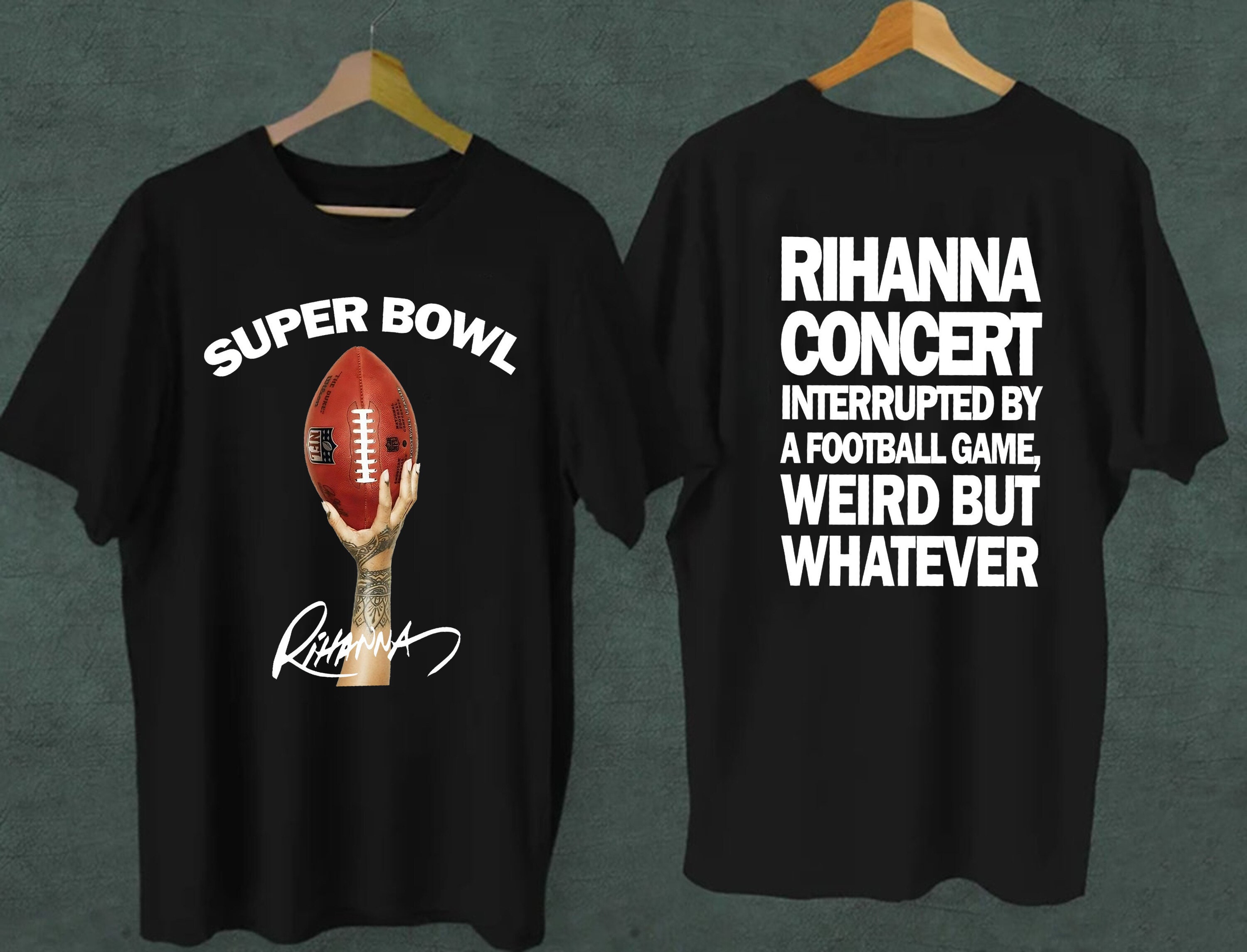 Discover Rihanna Bowl Just Here For Halftime Show Football Game Unisex Shirt