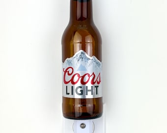 Coors Light 12oz. Glass Bottle Night Light