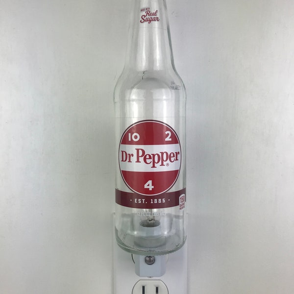 Dr. Pepper 12oz. Glass Bottle Night Light