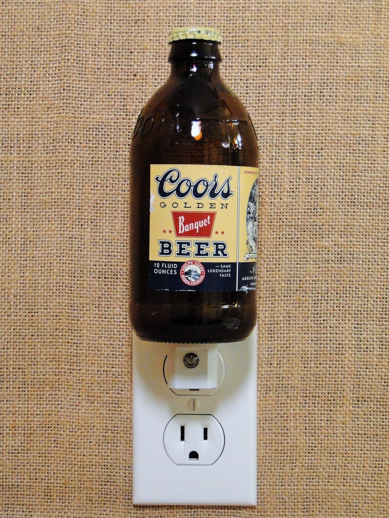 Coors 12oz. Glass Bottle Night Light Etsy