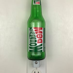 Mountain Dew 12oz. Glass Bottle Night Light