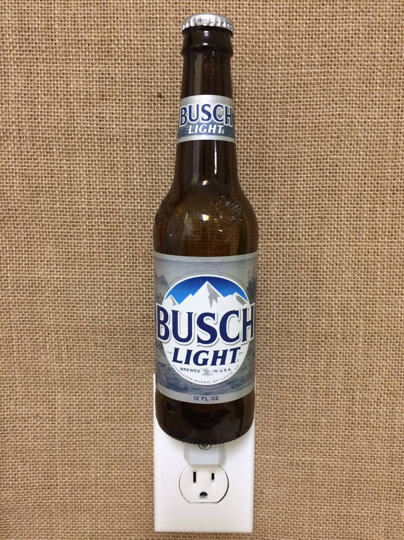 Busch Light 12oz. Glass Bottle Night Light Etsy