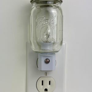 Ball Mason Jar 4oz. Glass Bottle Night Light