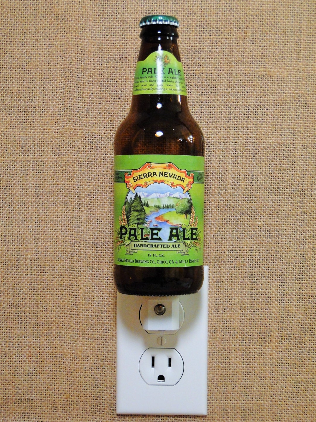 Sierra Nevada Pale Ale 12oz. Glass Bottle Night Light Etsy