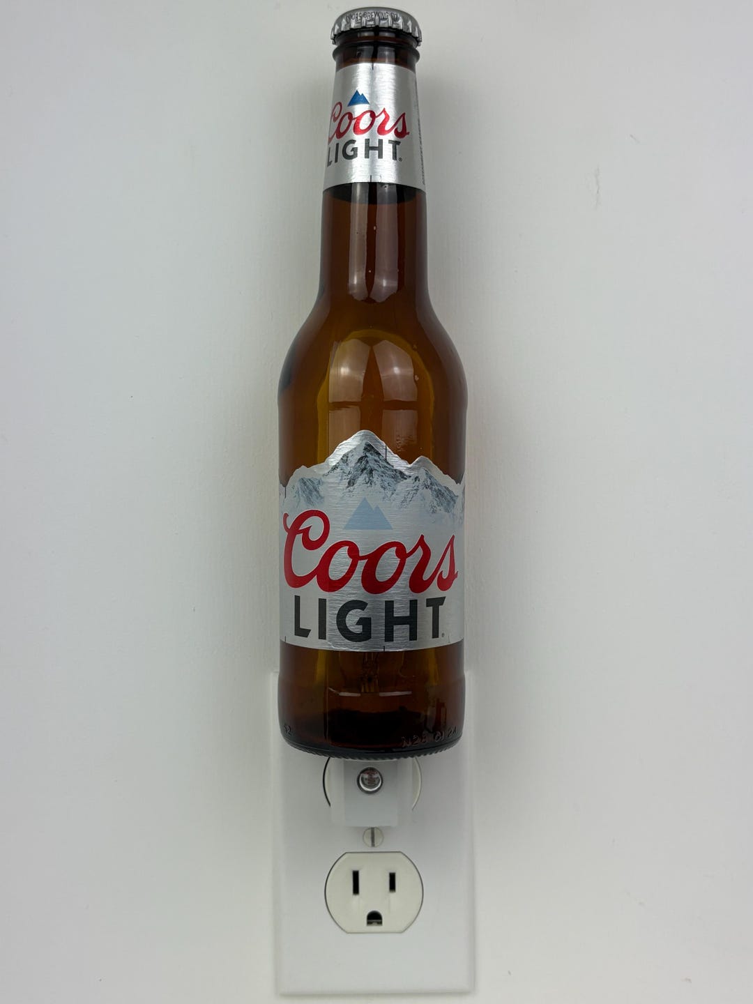 Coors Light Glass Bottle Night Light