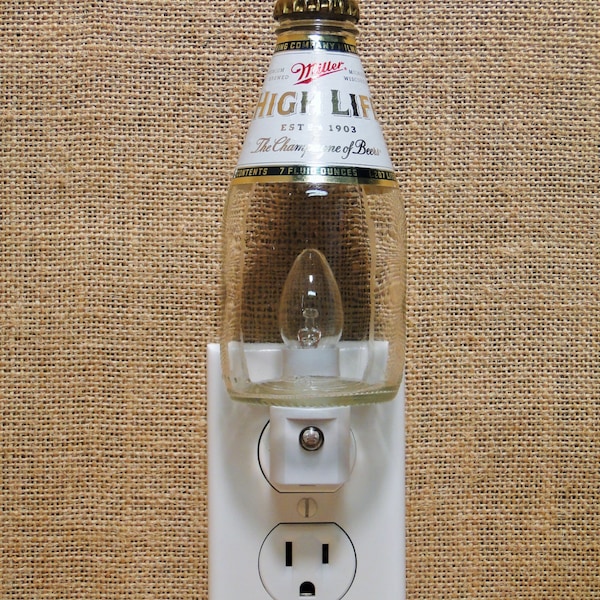 Miller High Life 7oz. Glass Bottle Night Light