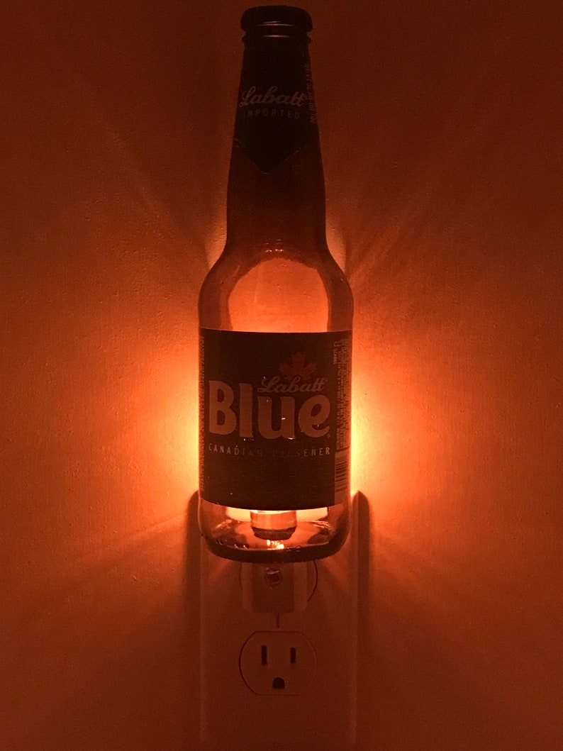 Labatt Blue 12oz. Glass Bottle Night Light image 3